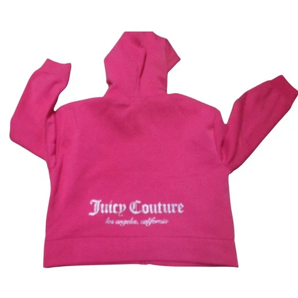 Juicy Couture Womens LRG Hot Pink Fleece Tracksuit Hoodie Jogger Set NWT - Picture 2 of 7